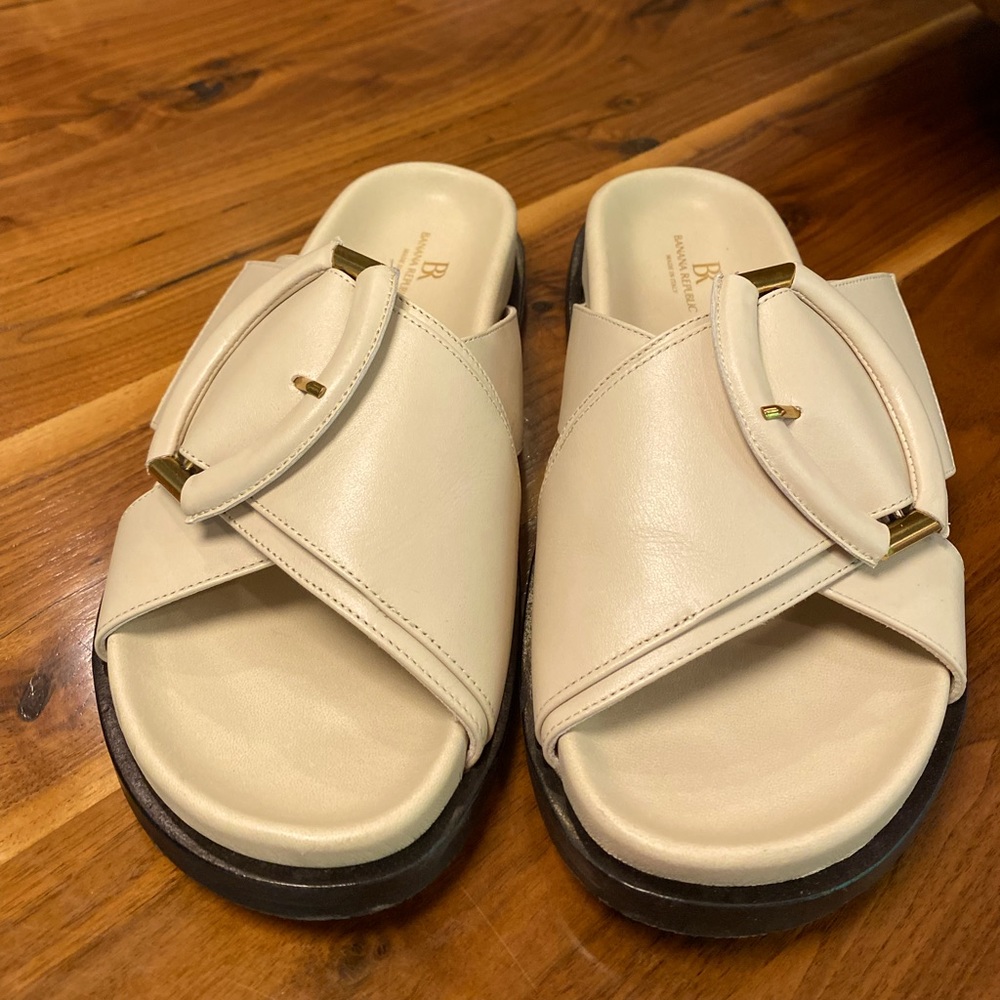 Banana Republic sandals only worn once. Still sold in the store!